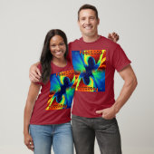 T-Shirt de style rétro psychédélique Peekaboo (Unisexe)
