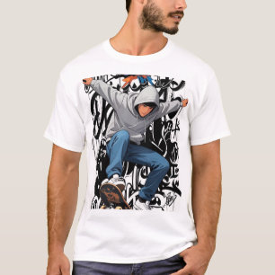 T-Shirt de style street urbain graffiti skateboard