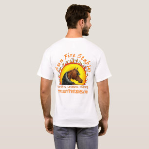 T-shirt De Sun du feu d'écuries de logo dos dessus