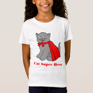 T-shirt de superhéros de chat