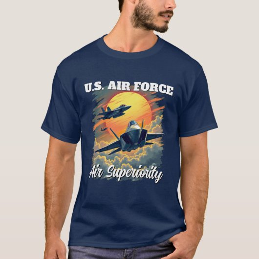 T-shirt de supériorité de l'armée de l'air américa (Devant)