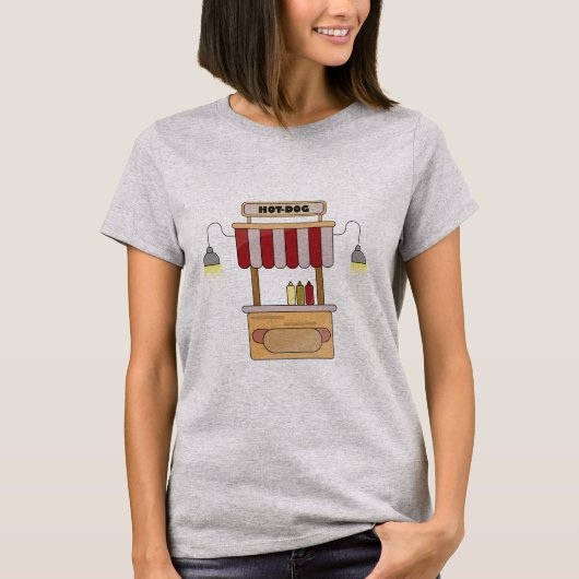 T-shirt de support de hot dog (Devant)