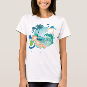 T-shirt de surf d'île