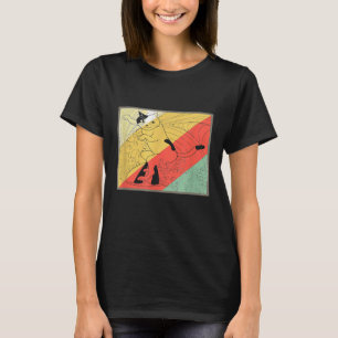 T-shirt de surf rétro Chat de surf drôle
