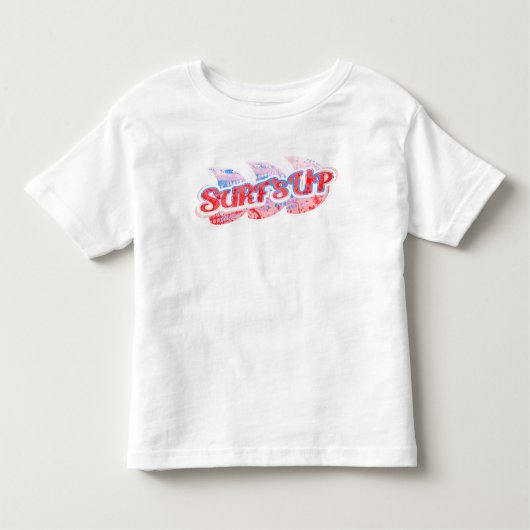 T-shirt de surf rouge et bleu du surf Up (Devant)