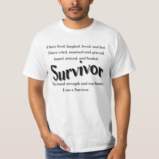 T-shirt de survivant (Devant)