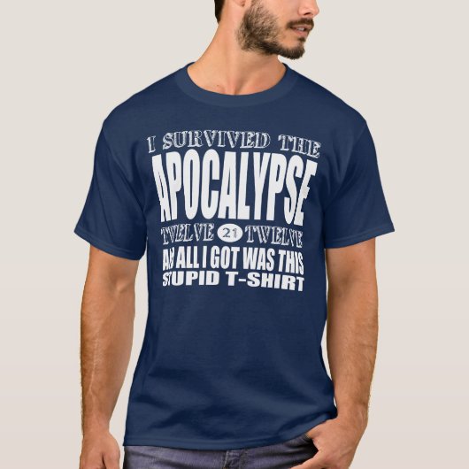 T-shirt de survivant d'apocalypse (pour (Devant)