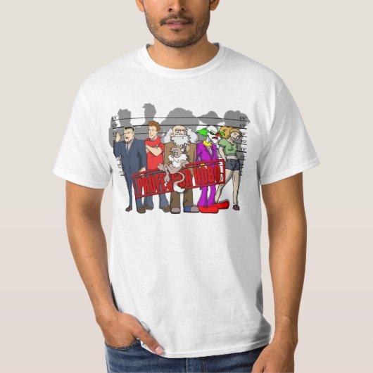 T-shirt "de suspects peu communs" de professeur (Devant)