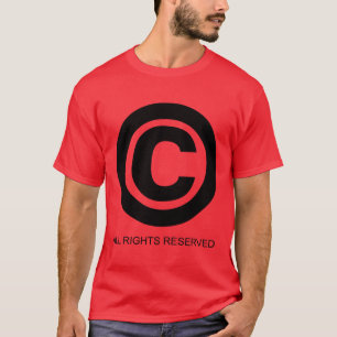 T-shirt de symbole de Copyright