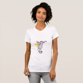 T-shirt de symbole de Genderqueer (Devant entier)