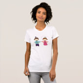 T-shirt de Tanabata de singe de chaussette (Devant entier)