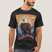 T-Shirt De Tatouage D'Aigle De Fierce - Infinement (Devant)