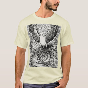 T-shirt de tatouage de trou de serpent et de colom