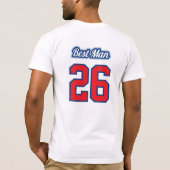 T-Shirt de témoin de mariage pour le dernier swing (Dos)