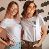 T-shirt de témoin de mariage sorcière d'Halloween