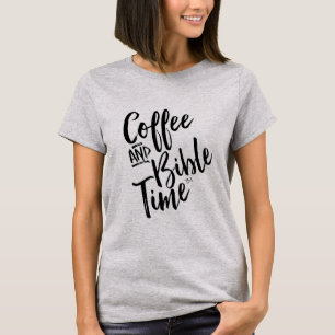T-shirt de temps de café et de bible