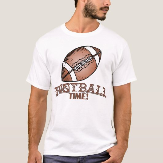T-shirt de temps du football (Devant)