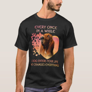 T-shirt De Temps En Temps, Un Hound Basset Entre Dans Vous