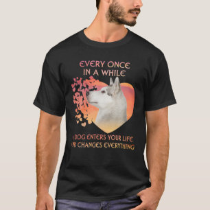 T-shirt De Temps En Temps Un Husky Sibérien Vous Entre
