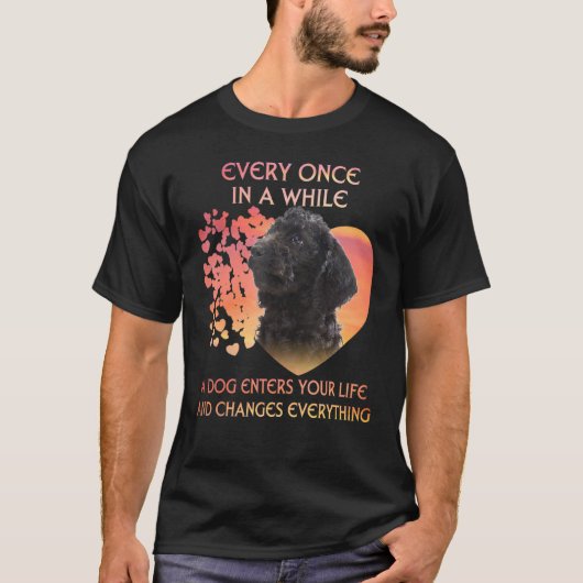 T-shirt De Temps En Temps, Un Labradoodle Entre Dans Votre (Devant)