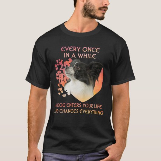 T-shirt De Temps En Temps, Un Papillon Vous Entre Dans La  (Devant)