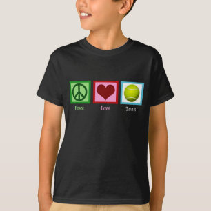 T-shirt de tennis d'amour de paix
