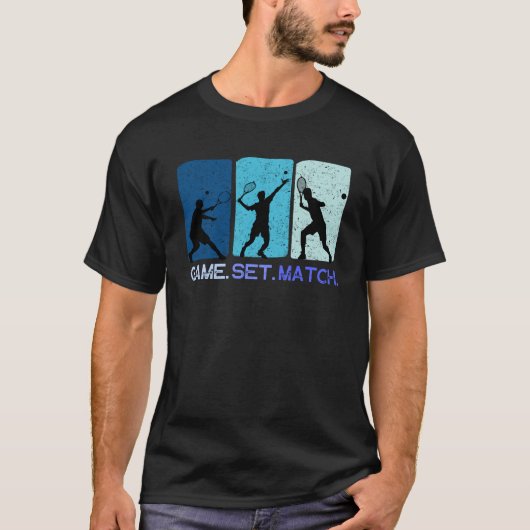 T-shirt de tennis jeu set match (Devant)