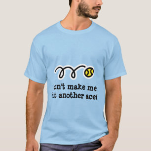 T-shirt de tennis mignon avec un slogan drôle