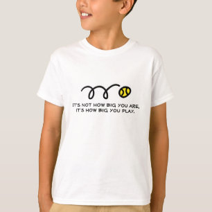 T-shirt de tennis pour enfants avec texte mignon
