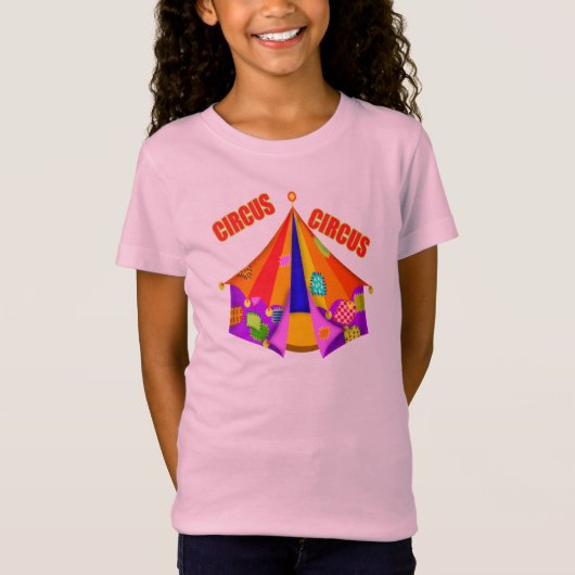 T-shirt de tente de cirque d'enfants (Devant)