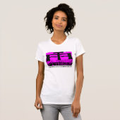 T-shirt de timbre de rose de forme physique de (Devant entier)