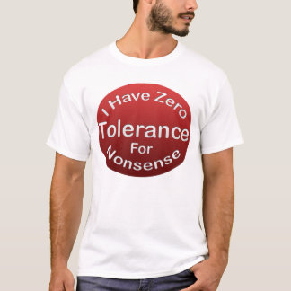T-shirt de tolérance zéro