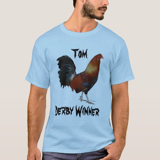 T-shirt de Tom bleu-clair (Devant)