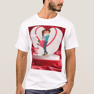 T-shirt 💜 de toucher du coeur