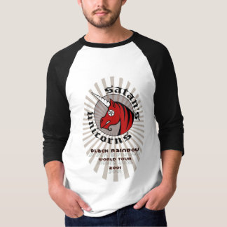 T-shirt de tour du monde des licornes de Satan