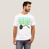 T-shirt de Tourne-disque de techniques (Devant entier)