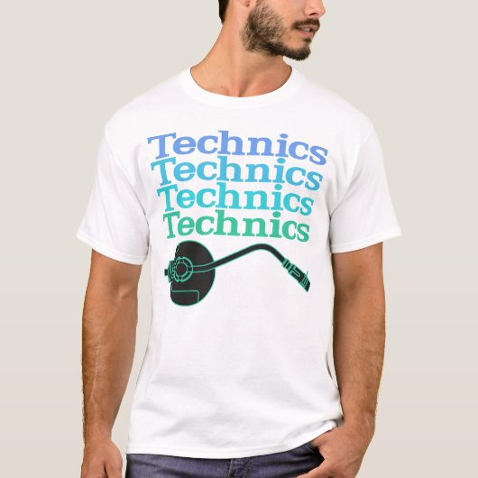 T-shirt de Tourne-disque de techniques (Devant)