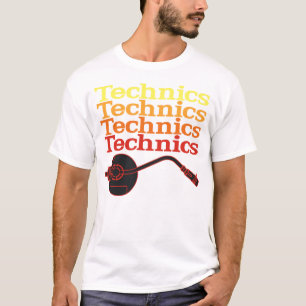 T-shirt de Tourne-disque de techniques