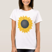 T-shirt de tournesol jaune vif (Devant)