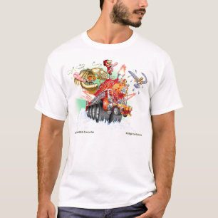 T-shirt de train de monstre