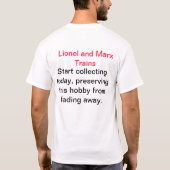 T-shirt de trains de Lionel et de Marx (Dos)