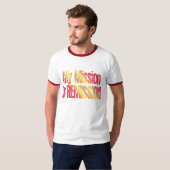 T-shirt de traitement de remise de mission de (Devant entier)