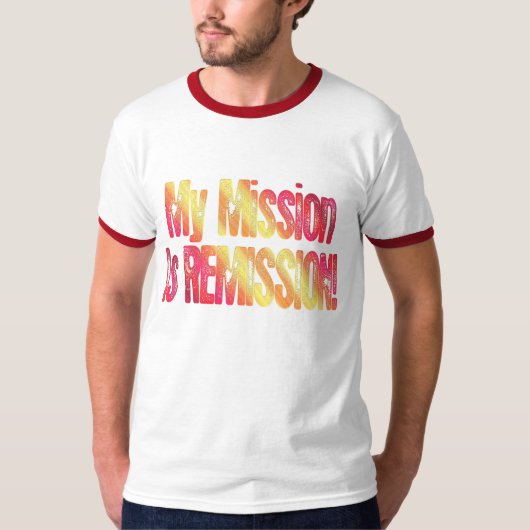 T-shirt de traitement de remise de mission de (Devant)