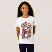 T-shirt de transformation papillon pour enfants (Devant entier)