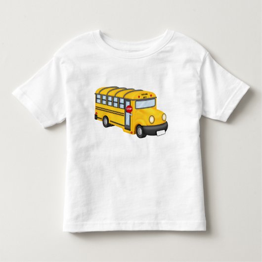 T-shirt de transport pour tout-petits de l'autobus (Devant)