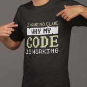 T-shirt de travail de code