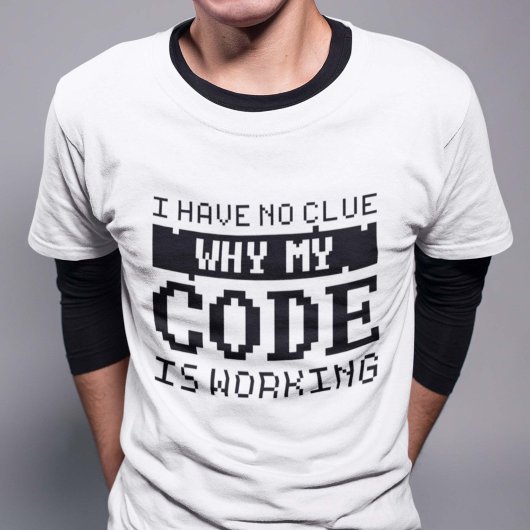 T-shirt de travail de code