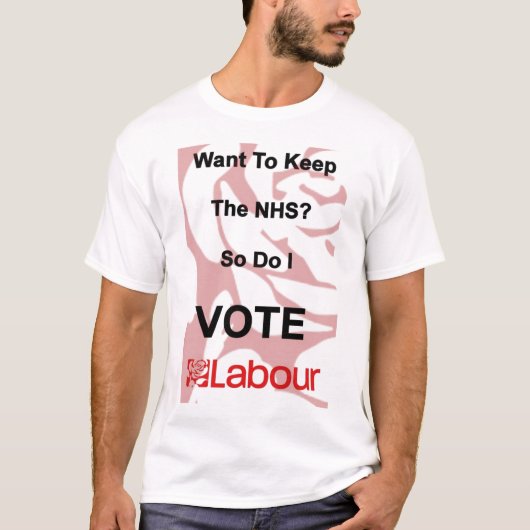 T-shirt de travail de NHS (Devant)