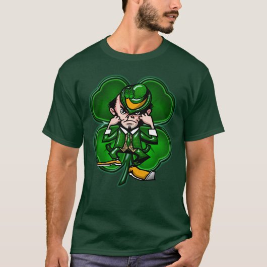 T-shirt de trèfle de lutin (Devant)