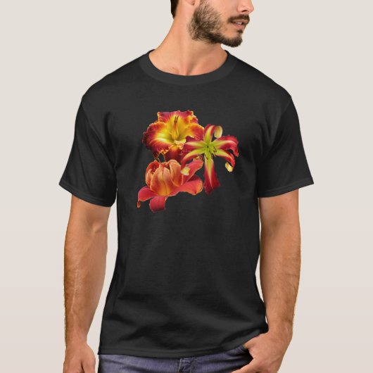T-shirt de trio de Daylily (Devant)